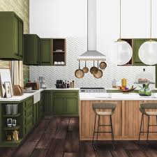 Sims 4 custom content creator / ea game changer / maxis match/ ea id: . Peace S Place Essa Kitchen Modern Kitchen Set With 14 New