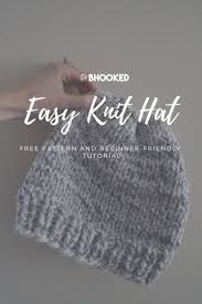 Easy Knit Hat How To Knit A Hat For Complete Beginners Knitting Patterns Free Hats Easy Knit Hat Beginner Knitting Patterns