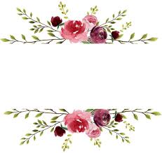 Sciana Molduras Para Convites De Casamento Aquarela Floral Logotipo Ou Logomarca
