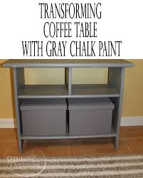 If you've visited our crafty mom before you know i'm very blessed to have my dad who seems to have a knack for finding amazing curbside rescues. Transforming Coffee Table With Gray Chalk Paint Sabrinas Organizing