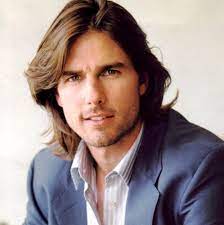 Pin By Debora De Paula Barbosa Ferrei On Mother Of The Bride Hair And Makeup Tom Cruise Long Hair Long Hair Styles Men Mens Hairstyles