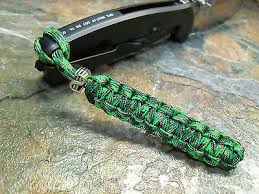 Braided leather knife lanyard 2 tailed, part 1. Amazon Paracord No Core Knife Lanyard W Dollar Sign Bead American Made Paracord Lanyard Beaded Keychains