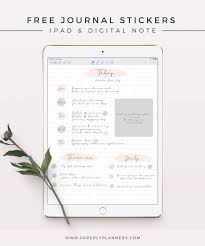 Free Goods Chic Journal Stickers Set Ipad Digital Stickers In 2 Colors Digital Paper Free Digital Sticker Journal Stickers