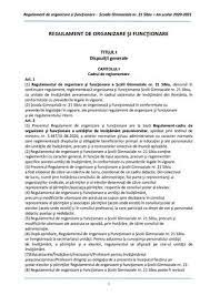 Calameo Regulament De Organizare Si FuncÅ£ionare Final