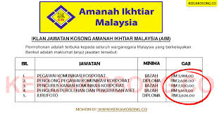 Surat Permohonan Jawatan Amanah Ikhtiar Malaysia Lihat Letter Website