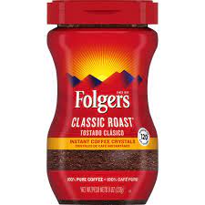 You can of course also go for decaf instant too which will have about 2 to 12 mg of caffeine. Folgers Classic Roast Instant Coffee 8 Oz Qfc