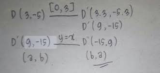 Translasi t1 = memetakan titik a. Koordinat Bayangan Titik D 3 5 Yang Didilatasi Pada Pusat Dilatasi 0 0 Dengan Faktor Skala 3 Brainly Co Id