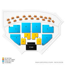 mgm northfield park neon room 2019 seating chart