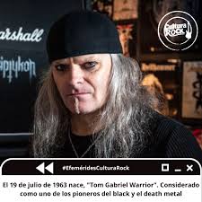 📸1: El 19 de julio de 1947 nace el músico y astrofísico británico Brian  May. 📸2: El 19 de julio de 1963 nace, "Tom Gabriel Warrior". Considerado  como uno de los pioneros