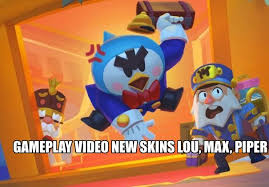 Our brawl stars skin list features all of the currently available character's skins and their cost in the game. Gameplay Video New Skins Lou Max Piper