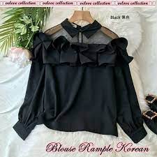 Jual abigail blouse hitam dari toko dbasic dengan harga rp 41.370. Remaja Kekinian Baju Wanita Terbaru 2020 Blouse Wanita Blouse Korean Hitam Baju Atasan Wanita 88jve Shopee Indonesia