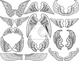Check spelling or type a new query. Zwolf Sets Von Black And White Angel Wings Wandsticker Gefiedert Gottlichen Engel Myloview De