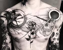 The first thing that comes to mind is, wow! 100 Nice Chest Tattoo Ideas Cuded