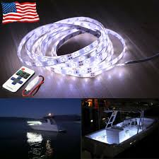 Led Boat Light Deck White Waterproof 12v Bow Trailer Pontoon Lights Kit Marine Ebay