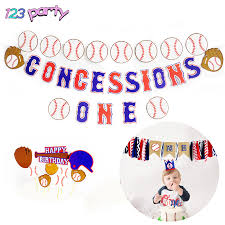 Tons of fun ideas to host your very own vintage baseball birthday party! Baseball Theme Happy Birthday Party Decoration Kid Cake Topper Banner Baby Shower Party Supplies First Birthday Baseball One Hat Party Diy Decorations Aliexpress