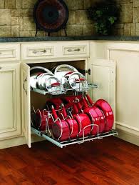 Rev A Shelf 5cw2 2122 Cr Chrome 5cw2 Series 21 Inch Wide Two Tier Pull Out Cookware Organizer For 24 Inch Base Cabinet Faucetdirect Com Home Sweet Home Home Decor