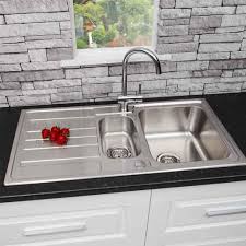 sauber 2 bowl left hand drainer square