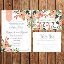 Wedding Invitations Floral Bohemian Vintage By Bettyludesigns Floral Wedding Invitations Wedding Invitations Floral Invitation
