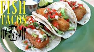 A fish taco dream come true: Crispy Fish Tacos Deep Fried Or Oven Baked Poormansgourmet Youtube