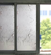 Bloss Etched Privacy Window Film Dekorative Selbstklebende Glas Kontaktpapier Matt Static Cling Film 17 7 Zoll X 78 7 Zoll 2019 Sichtschutz Fensterfolie Sichtschutz Fenster Privatsphare Glastur