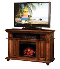Many electric fireplaces fit up against a wall, but you can also choose a corner electric fireplace to create a different aesthetic. Bryant Electric Fireplace Tv Console Town Country