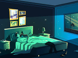 Couple In Love Sleeping In Bed In The Night Sleeping In Bed Couples In Love Couple Sleeping