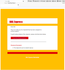 13 digits + b + 1 digit + c. Beware Email Containing Fake Dhl Shipment Tracking Leads To Phishing Page
