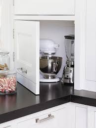 Avoid An Overly Industrial Look In Your Kitchen By Hiding The Microwave Oven Toaster Blender And Other Tabletop Home Kitchens Kitchen Design Kitchen Remodel