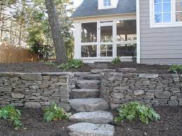 Pin By Cynthia Brown On Stone Walls Retaining Wall Patio Stones Rock Retaining Wall