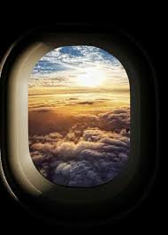 Beautiful Sunset Sunrise In Flight Airplane View Airplane Window Plane Photography
