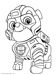 Free printable paw patrol mighty pups coloring pages. Paw Patrol Mighty Pups Rubble Coloring Pages Xcolorings Com