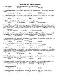 Sometimes we're born with them, other times we're given them. The Gift Of The Magi Multiple Choice Quiz And Key By Lonnie Jones Taylor