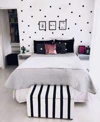 The eccentric wall shelves, the eiffel tower's effigy, and the fluffy carpet inject instant glamour to the. Cute Black And White Teen Girl Bedroom Decor Ideas Home Decor Weddings