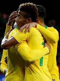 David Neres Of Brazil Celebrates Goal During The International Brazil Football Team Celebrities Brazil