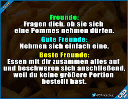 So Sind Sie Eben Freunde Bestefreunde Pommesliebe Isso Lustigebilder Lustige Zitate Und Spruche Witzige Spruche Lustige Spruche