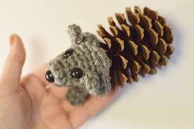 Looking for free knit patterns? With Alex Pine Cone Crochet Hedgehog Free Pattern And Video Tutorial