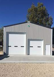 Michael And Jessica S Garage Small House Kits Cleary Buildings Grey Siding