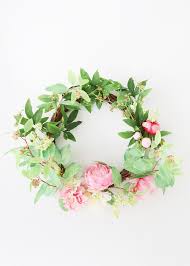 We all deserve to take things a little slower at this time. Pink Faux Peony Flower Wreath Spring Home Decor Wreaths Afloral Afloral Com