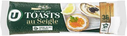 Toasts Ronds Au Seigle Special Saumon U 300 G
