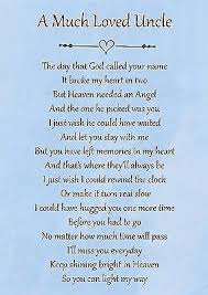 A Much Loved Uncle Memorial Graveside Poem Card Free Ground Stake F108 Happy Birthday Dad Happy Birthday In Heaven Birthday In Heaven