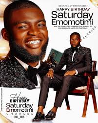 Birthday flyer design l created for Fredrick Collins Chukwuemeka Wishing a  very happy birthday to a talented graphic designer! May your year be filled  with innovative ideas and stunning projects. Design by