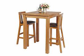 Tall bar stool chairs in a raw climate made of rusty spiral spring from the combine and strong metal applied on the round seat. Country Oak Tall Breakfast Bar Table 80cm Square