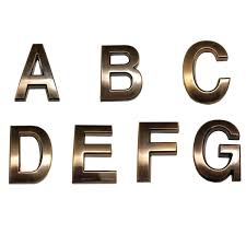 You can create a cozy and lovely atmosphere right away for yourself with this unique decor. 7 Pieces 2 Pack Abcedfg Shiny Bronze Self Adhesive House Letters For Mailbox Or Doors Or Wall Decor Buy Online In Bahamas At Bahamas Desertcart Com Productid 184835223