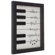 Music Speaks Framed Wall Decor Hobby Lobby 1463272 Music Room Decor Music Bedroom Music Decor
