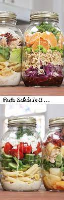 Pasta Salads In A Jar Back To School Lunch Idea Tags Healthy Lunch Recipes Lunch Recipes Portable Lunch Recipe School Lunch Back To School Recipes Ba