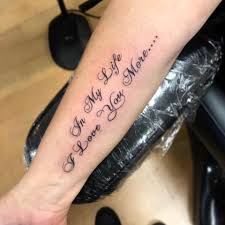 Then either the daughter or the mother will reply with i love you more. Tattoo Frenzy In My Life I Love You More Thank You Facebook