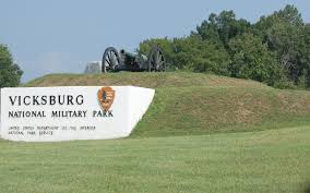 Entrance To The Vicksburg National Military Park Monument Signage Vicksburg Entrance Signage