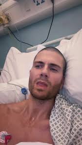 Max George shares first snap of surgery scar after emergency heart  operation as he updates fans from hospital bed