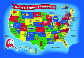 The United States Large Kids Map Large Kids Map Of The Usa States And Capitals Toys For Little Kids Usa Map