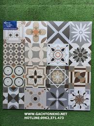 Gạch bông 60x60 trang trí phối cảnh đẹp 6205C - Kho gạch rẻ, gạch men tồn  kho giá rẻ